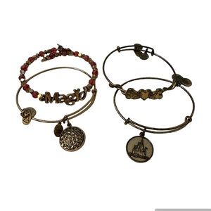 Disney World Alex and Ani Bracelet Set (4)